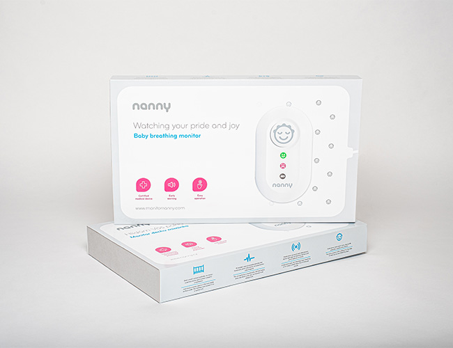 Baby monitor del respiro Nanny con tavoletta sensori aggiuntiva